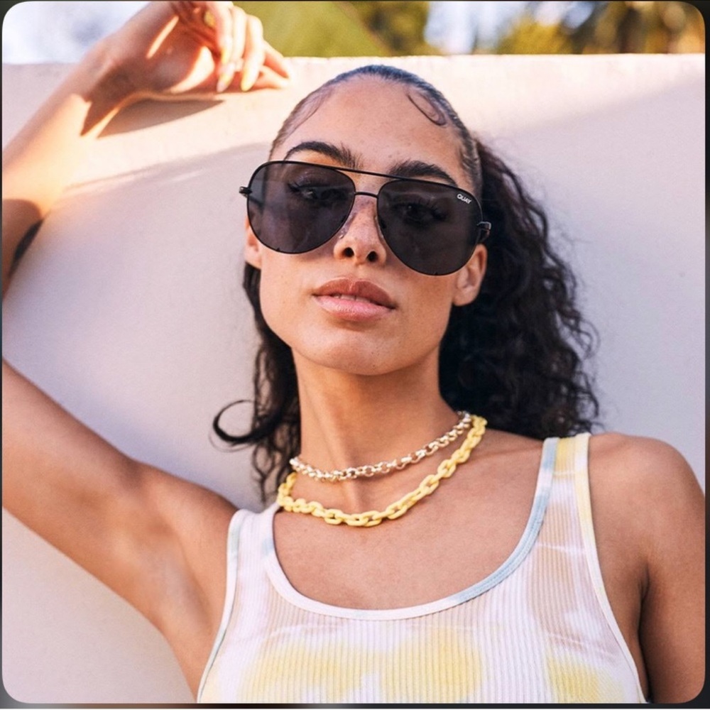 Quay Australia Vivienne Sunglasses Sunnies Black Oversized